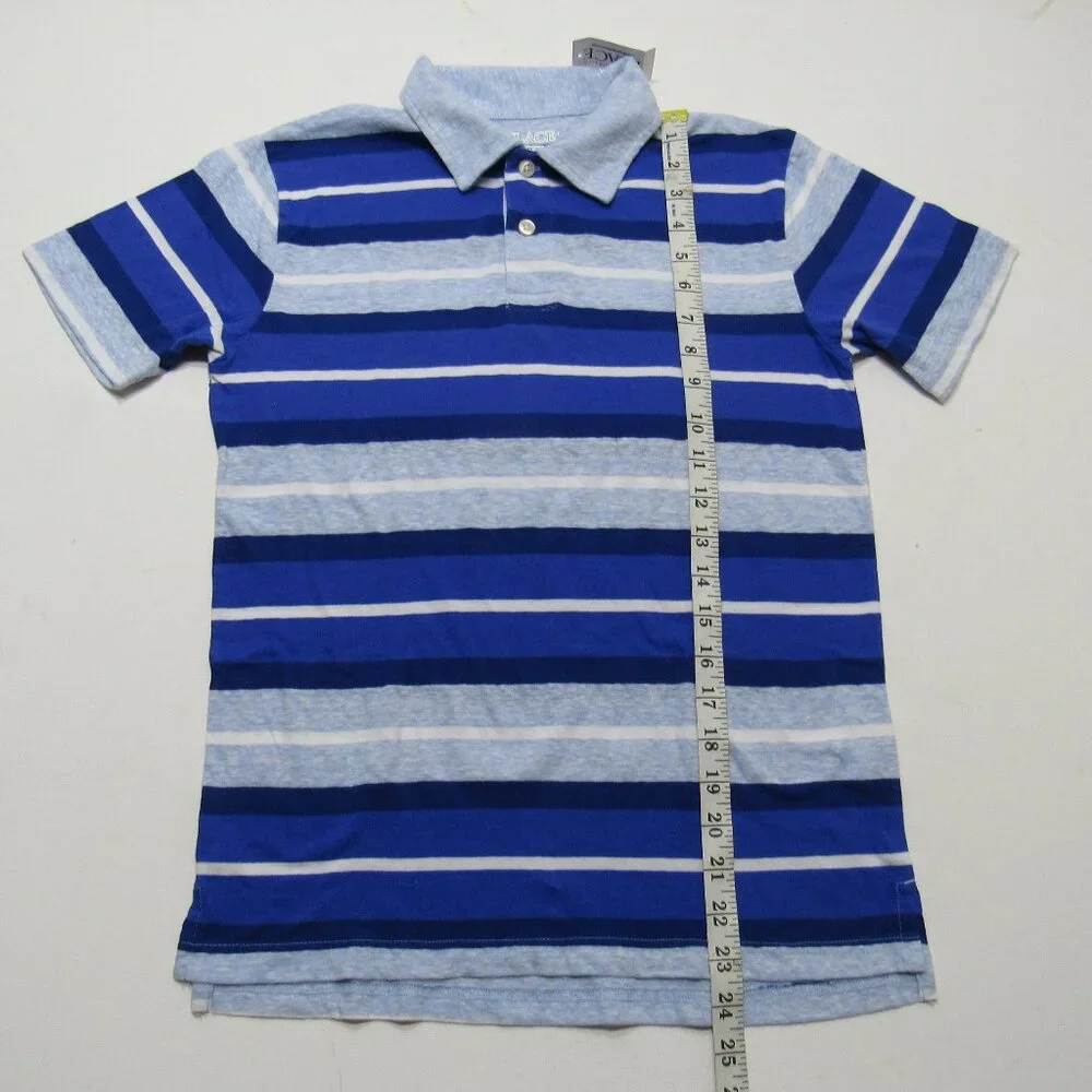 The Children's Place Boys Allover Striped Jersey Polo Shirts Top Size L (10/12)